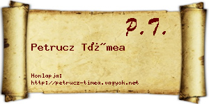 Petrucz Tímea névjegykártya